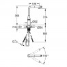 GROHE 30444GN0 Tap ACCENT SmartControl pull-out L-spout Cool Sunrise