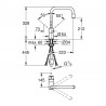GROHE 30435DC0 Tap VENTO U-discharge with supersteel pull-out aerator