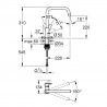 GROHE 30568000 Bateria Via U-outlet chrome