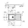 GROHE 31563SD1 Sink K500 60-S 1000 x 500mm stainless steel, brushed