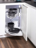 KES 260542 carousel 180° Arena Style shelf 900mm 1/2 circle