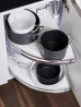 KES 260542 carousel 180° Arena Style shelf 900mm 1/2 circle