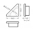 StrongLumio end parts for Cabi profile white (pair)