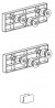 TERNO Diva Fluid set of fittings covers for glass doors silver