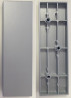 TERNO Diva Fluid set of fittings covers for glass doors silver
