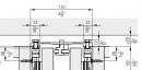 HAWA 23224 Concepta connecting profile 110mm, 900mm