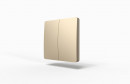 StrongLumio wireless kinetic switch (self-powered) - gold, 2 button