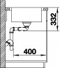 BLANCO 523039 Sink LEMIS 8 IF brushed stainless steel without eccentric
