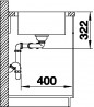 BLANCO 523037 Sink LEMIS 8 S-IF brushed stainless steel with eccentric