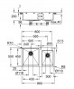 GROHE 31855SD0 Sink K700 90-S 860 x 500mm stainless steel, brushed