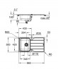 GROHE 31571SD1 Sink K500 45-S 860 x 500mm stainless steel, brushed