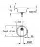 GROHE 31720SD0 Sink K200 50-S 440mm stainless steel, brushed