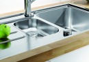 BLANCO 523033 Sink LEMIS 6 S-IF brushed stainless steel with eccentric