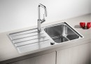 BLANCO 523031 Sink LEMIS 45 S-IF brushed stainless steel with eccentric