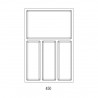 Cutlery tray SKY 500/45 (372 x 474 mm) white