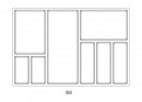 Cutlery tray SKY 500/80 (722 x 474 mm) white