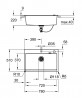 GROHE 31652AP0 Sink K700 80-C 780 x 510mm granite black