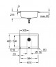 GROHE 31655AT0 Sink K700U 70-C 610 x 457mm granite gray