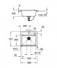 GROHE 31651AP0 Sink K700 60-C 560 x 510mm granite black