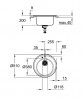 GROHE 31656AP0 Sink K200 50-C 510mm granite black