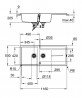 GROHE 31643AP0 Sink K400 80-C 1160 x 500mm granite black