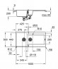 GROHE 31646AP0 Sink K500 60-C 1000 x 500mm granite black