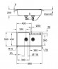 GROHE 31649AP0 Sink K500 90-C 860 x 500mm granite black