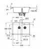 GROHE 31657AP0 Sink K700 90-C 838 x 559mm sink left granite black