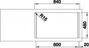 BLANCO 523039 Sink LEMIS 8 IF brushed stainless steel without eccentric