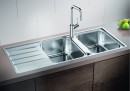 BLANCO 523037 Sink LEMIS 8 S-IF brushed stainless steel with eccentric