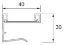 Sevroll 85201 Orient grab rail 2.7m silver (32/1)