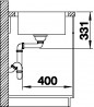 BLANCO 523035 Sink LEMIS XL 6S-IF brushed stainless steel with eccentric