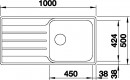BLANCO 523034 Sink LEMIS XL 6 S-IF brushed stainless steel