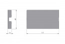 IF KIARO EASY lower flap with damping - strong / white