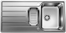 BLANCO 523033 Sink LEMIS 6 S-IF brushed stainless steel with eccentric