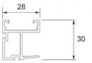 Sevroll 85202 Elegant grab rail 2.7m silver (22/1)