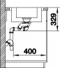 BLANCO 523033 Sink LEMIS 6 S-IF brushed stainless steel with eccentric