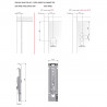 IF APC 1 rectification fittings hidden,set - hinge. fittings,sheets,caps,screw