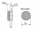 BLUM 84.4140 cover cap "O" black
