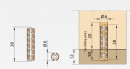 KNAPP K066 plastic pin 6x28