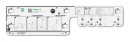 KES 235013 LeMans II ARENA classic 450mm left - white base/railing chrome