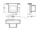 StrongLumio end caps for Smart-In 10 profile, grey (pair)