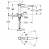 GROHE 30576000 BauClassic Tap with medium high spout chrome