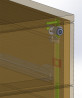 StrongLocks central lock, rod 600 mm/4 drawers