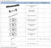 SEVROLL 05809 Concordia fittings set for two doors, 1750-2350mm, 15-22mm, 20 kg