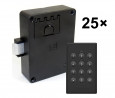 LEHMANN Electronic lock with keyboard M410 TA3 black - industrial packaging