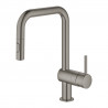 GROHE 32322AL2 Tap Minta U-drain lift. spray brushed Hard Graphite