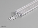 StrongLumio cover strip for LED profiles clip-on transparent 1000mm
