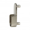 StrongWire Holder for wardrobe rod oval with spikes chrome