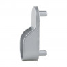 Oval coat rack holder with silver spikes